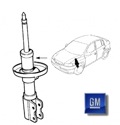 Amortizor dreapta fata Opel Astra G original GM Pagina 5/opel-zafira-e/opel-ecorsa-f/piese-auto-opel-astra-gtc - Articulatii si suspensie Opel Astra G